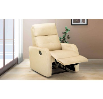 Dillon Single Seater Recliner Fabric Cream